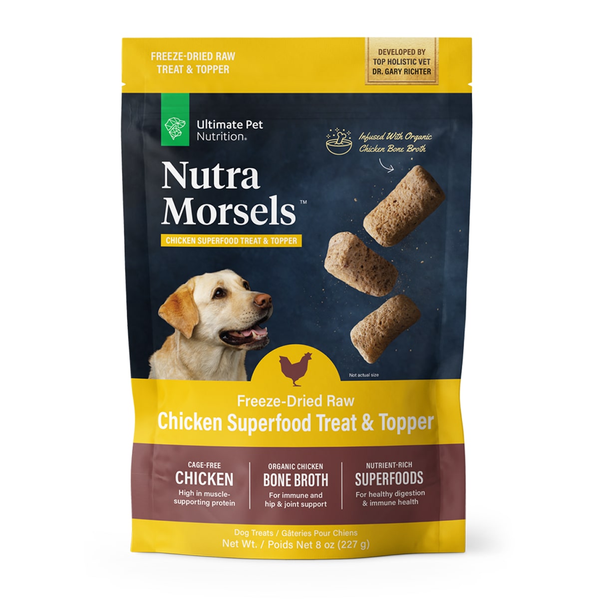 Nutra Morsels Chicken Treats for Dogs, 8 oz Bag